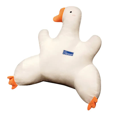 Cartoon Goose Lumbar Support Pillow for Office & Car