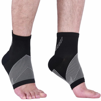 NuCamper Ankle Brace Compression Socks for Achilles Tendonitis ReliefAnkle Compression Sleeve Foot Support for Men & Women Heel SpursFoot SwellingFatigue & Sprain Arch Support for Daily Wear
