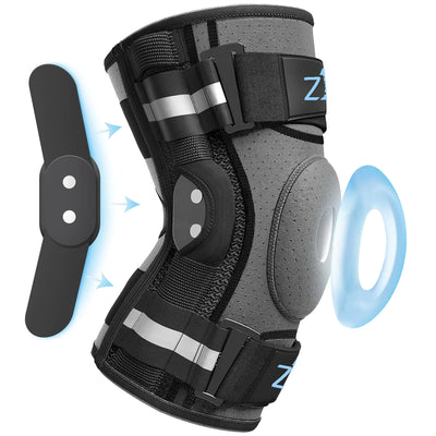Z1 K11 Hinged Knee Brace for Arthritis Knee Pain ACL Meniscus Tear Runner & Sports - Knee Support for Men & Women (Medium)
