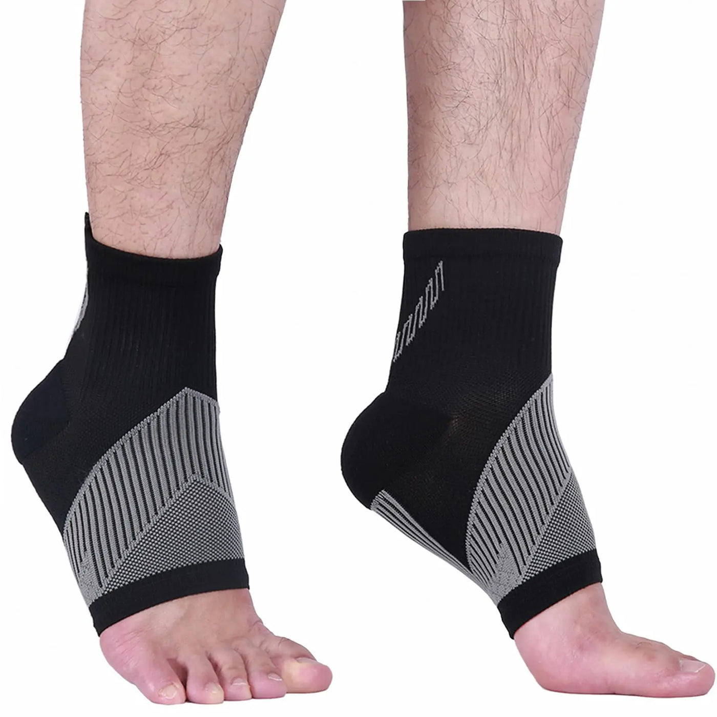 NuCamper Ankle Brace Compression Socks for Achilles Tendonitis ReliefAnkle Compression Sleeve Foot Support for Men & Women Heel SpursFoot SwellingFatigue & Sprain Arch Support for Daily Wear